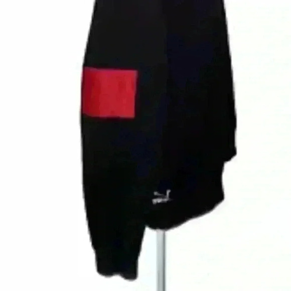 Puma Long Sleeve Moto Themed Crewneck Pullover Sweater Size M - Picture 6 of 6